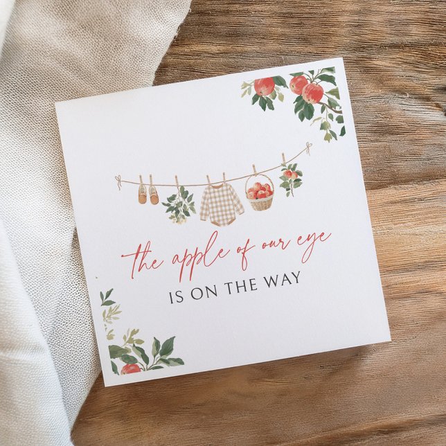 Apple of Our Eye Fall Baby Shower Serviette (Von Creator hochgeladen)