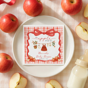 Apple of Our Eye Mädchen Wäscheleine Babyparty Serviette