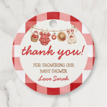 Apple of Our Eye Rot Gingham Baby Shower
