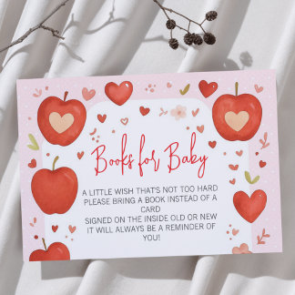 Apple Our Eye Fall Baby Shower Books for Baby Begleitkarte