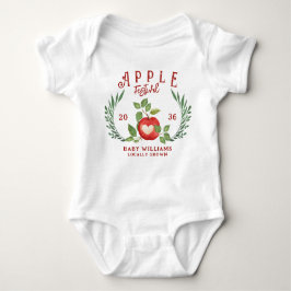 Apple our Eye Fall Harvest Festival Baby Dusche Baby Strampler