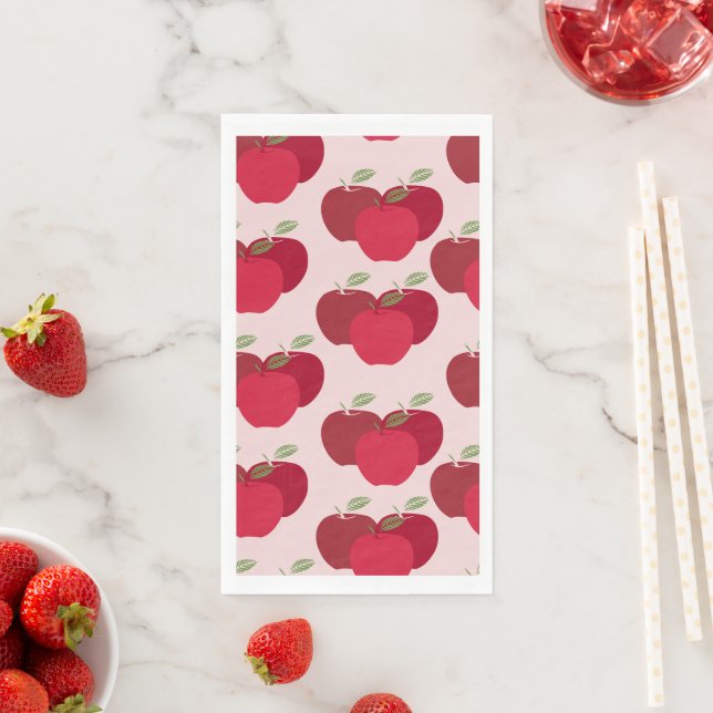 Apple Pattern Gasttuch Napkin für Herbstveranstalt Serviette (Beispiel)