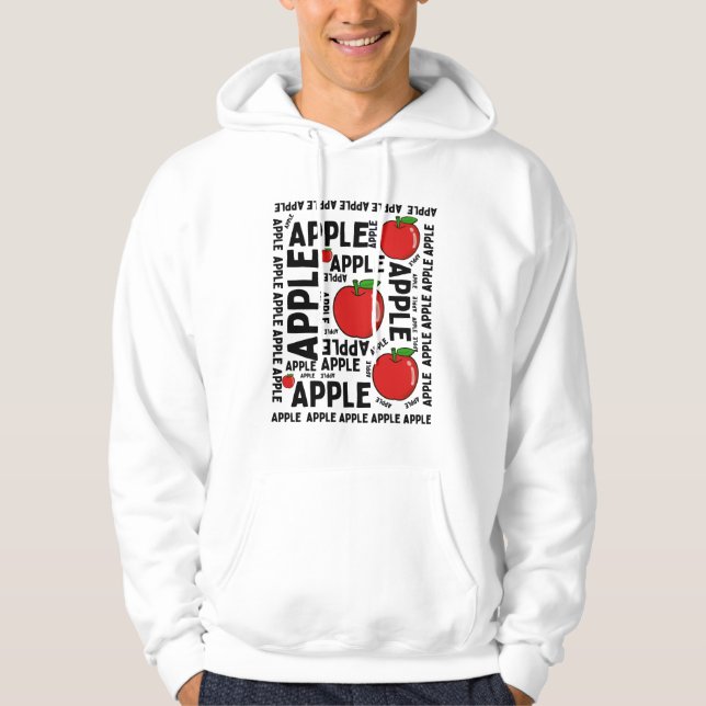 APPLE PATTERN HOODIE (Vorderseite)
