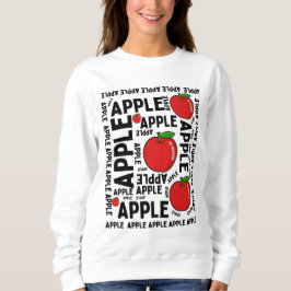 APPLE PATTERN SWEATSHIRT