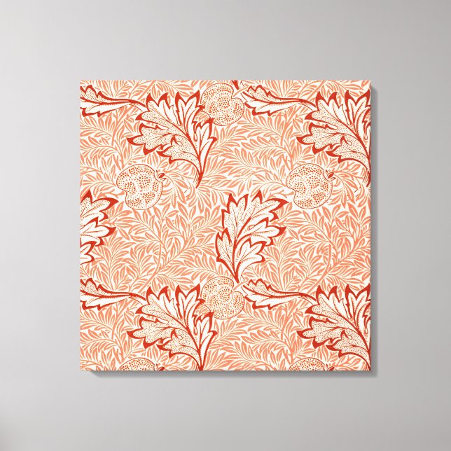 Apple Pattern (von William Morris) Leinwanddruck (Vorderseite)