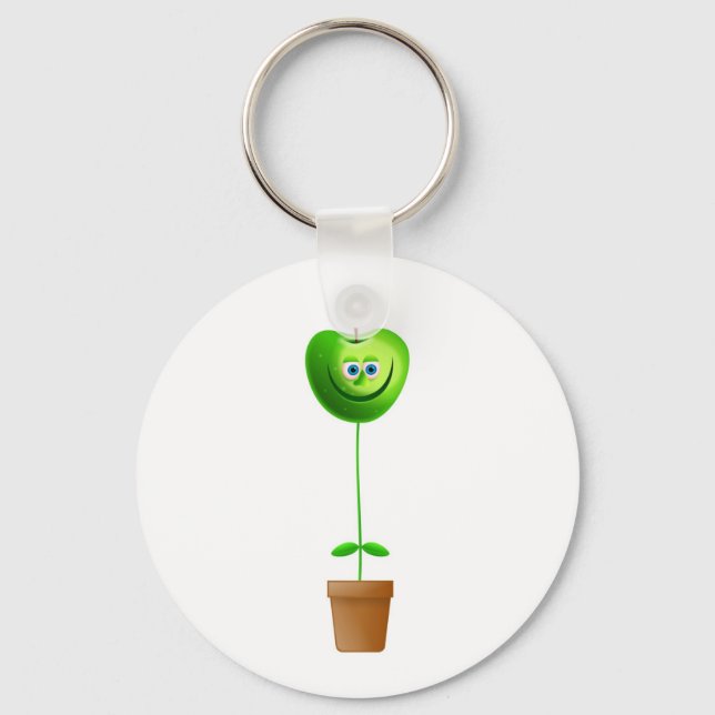 Apple-Pflanze Schlüsselanhänger (Vorderseite)