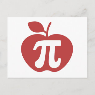 Apple Pi 3.14 Postkarte