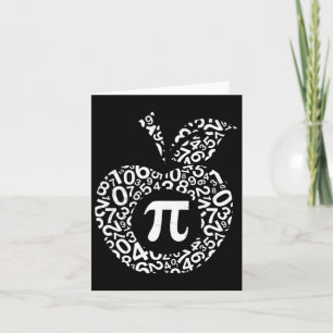 Apple Pi Algebra Sign Math Funny Pi Day Geschenk Karte