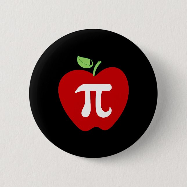 Apple Pi Apple Pie Food Lover Math Lehrer Student Button (Vorderseite)