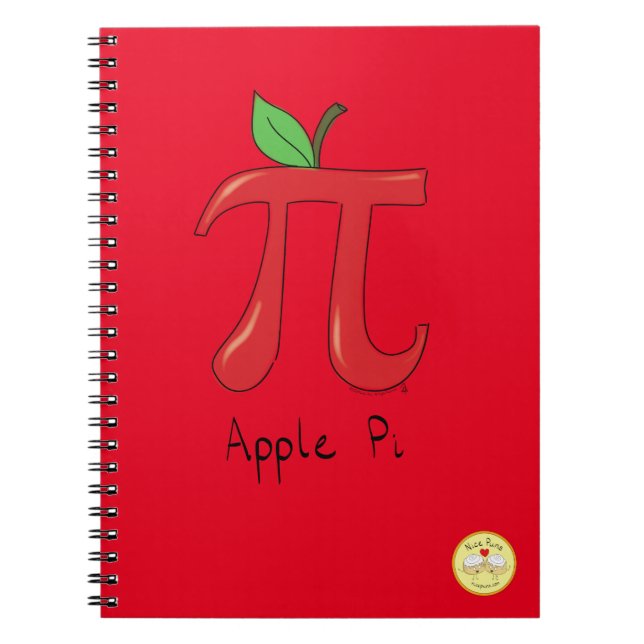 Apple Pi Day Math Lehrer Funny Notizblock (Vorderseite)