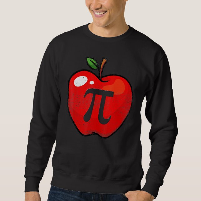Apple Pi Day Math Lover Lehrer Student 3 14 Apple Sweatshirt (Vorderseite)