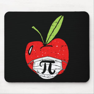 Apple Pi-day Niedliche Gesichtsmaske Lehrer Studen Mousepad
