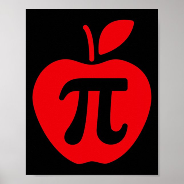 Apple Pi Day Shirt Poster (Vorne)