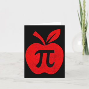 Apple Pi Day T-Shirt Math Lehrer Pi Mathe Kids Karte