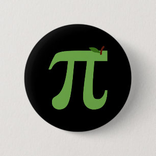 Apple Pi Funny Math Pi Day Pie Joke für Mathe Lieb Button