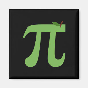 Apple Pi Funny Math Pi Day Pie Joke für Mathe Lieb Magnet