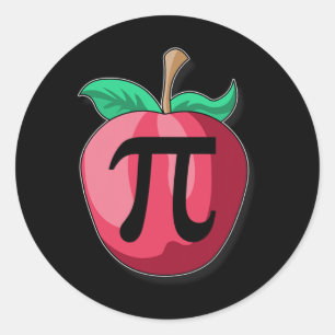 Apple Pi Funny Mathematiker Erntedank Pie Day G Runder Aufkleber