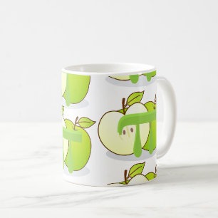 Apple Pi Green Mathe Teacher Tasse