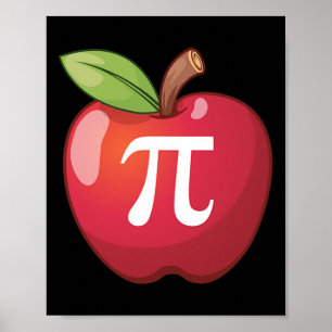 Apple Pi - Math Lovers' Mathematiklehrer Pi Day Poster