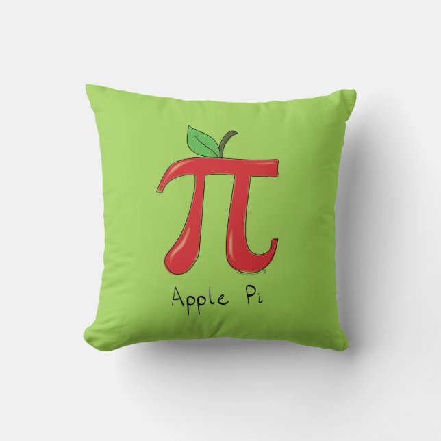Apple Pi Niedlich Mah Pi Day Pillow Kissen (Vorderseite)