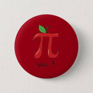 Apple Pi Niedlich Math Pi Day Button Button