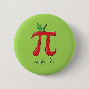 Apple Pi Niedlich Math Pi Day Button Button