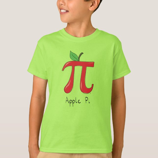 Apple Pi Niedlich Mathe Pi Day Kid's Boy's T - Shi T-Shirt (Vorderseite)