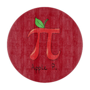 Apple Pi Niedlich Mathe Pi Day Pie Cutting Board Schneidebrett
