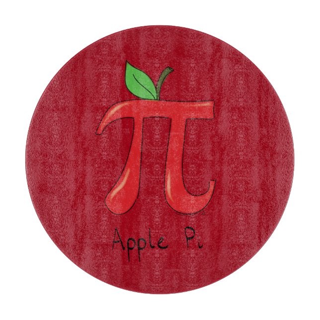 Apple Pi Niedlich Mathe Pi Day Pie Cutting Board Schneidebrett (Vorderseite)