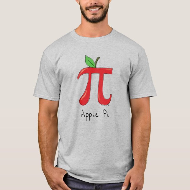 Apple Pi Niedlich Mathe Pi Day T - Shirt Männer (Vorderseite)