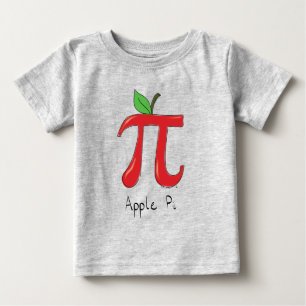 Apple Pi Niedlich Mathematik Pi Day Kid's Baby T - T-shirt