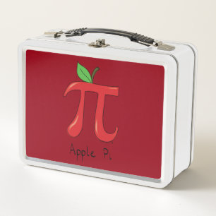 Apple Pi Niedlich Mathematik Pi Mittagsbox Metall Brotdose