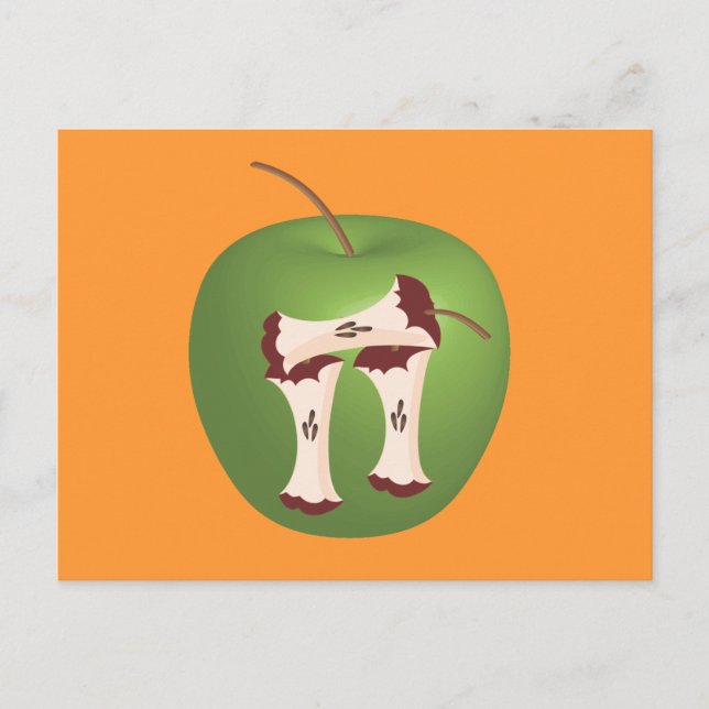 Apple Pi Postkarte (Vorderseite)