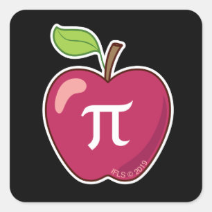 Apple Pi Quadratischer Aufkleber
