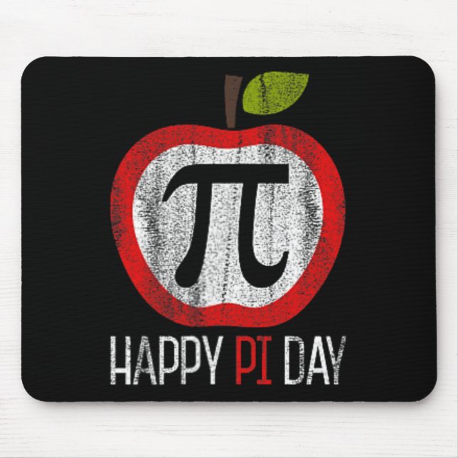 Apple Pi Shirt Math Mousepad (Vorne)