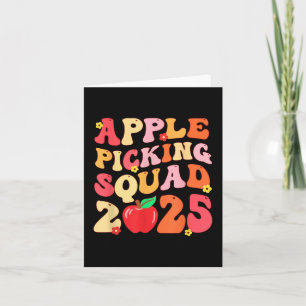 Apple Picking Squad 2025 Herbst Bauer Apple Orchar Karte