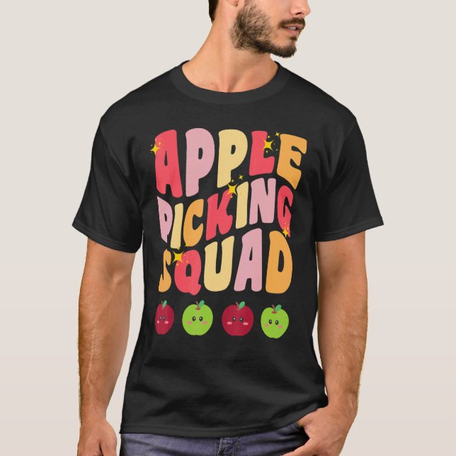 Apple Picking Squad Fall Herbst Orchard Match F T-Shirt (Vorderseite)