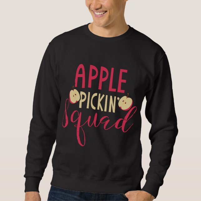 Apple Picking Squad Geschenk Apfelfrucht Picker De Sweatshirt (Vorderseite)