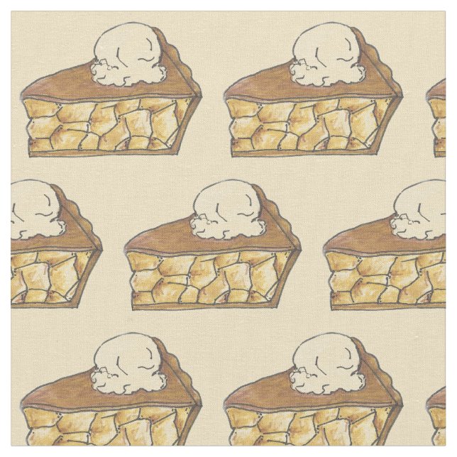 Apple Pie a la Mode Slice Backen Dessert Feinschme Stoff (Nahaufnahme)