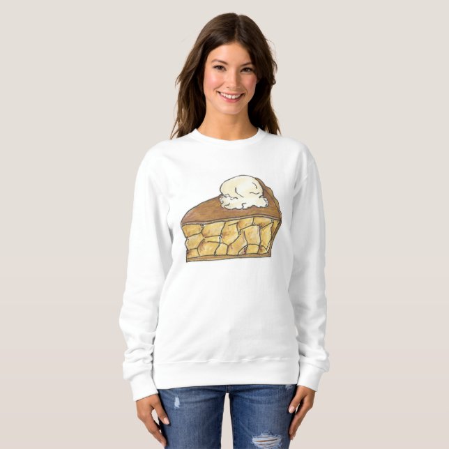 Apple Pie a la Mode Slice Dessert Sweatshirt (Vorne ganz)