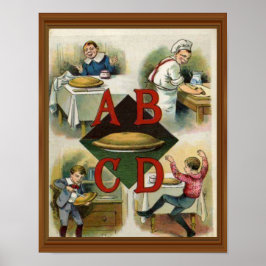 Apple Pie Alphabet 19. Jahrhundert Illustration Ar Poster