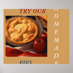 APPLE PIE ART POSTER MENÜ