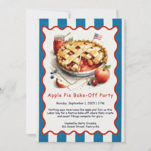 Apple Pie Bake-Off-Einladung zum Arbeitstag Einladung