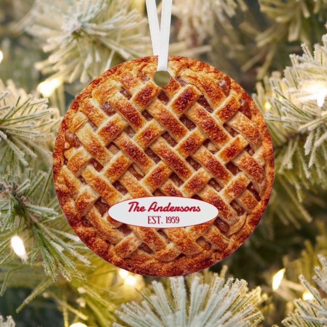 Apple Pie Baker Personalisiert Ornament Aus Metall (InSitu)