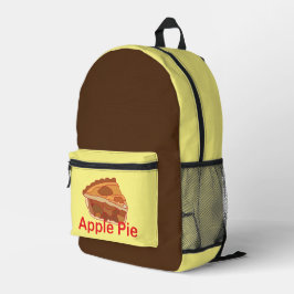 Apple Pie Dessert Bedruckter Rucksack