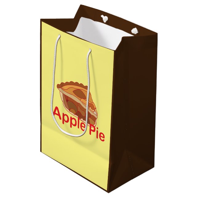 Apple Pie Dessert Mittlere Geschenktüte (Vorderseite Schrägansicht)