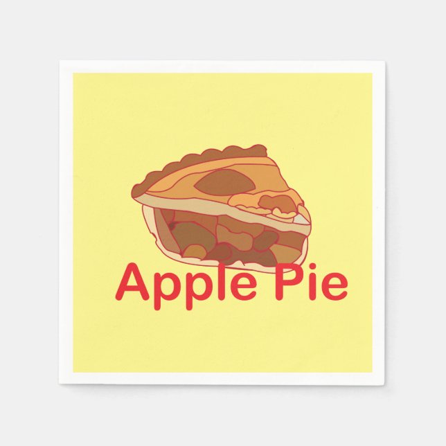 Apple Pie Dessert Party Serviette (Vorderseite)