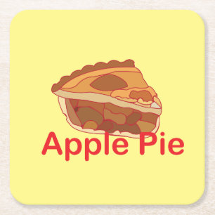 Apple Pie Dessert Rechteckiger Pappuntersetzer