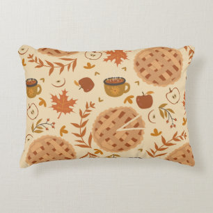Apple Pie Herbst: Vintage Grafik Dekokissen
