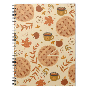 Apple Pie Herbst: Vintage Grafik Notizblock
